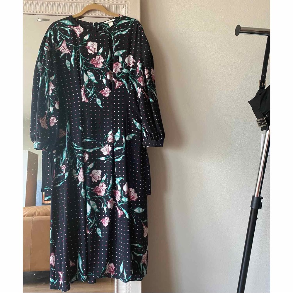 H&M printed midi dress